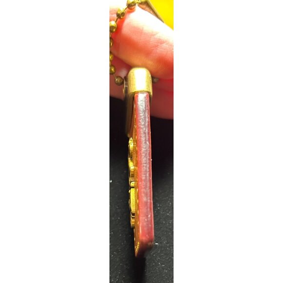 Vintage Coach 1941 Leather Hangtag Rogue Horse & Carriage Camel Oxblood Brass - Picture 7 of 11